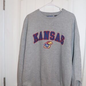 Gray Kansas Logo Men's Sweater